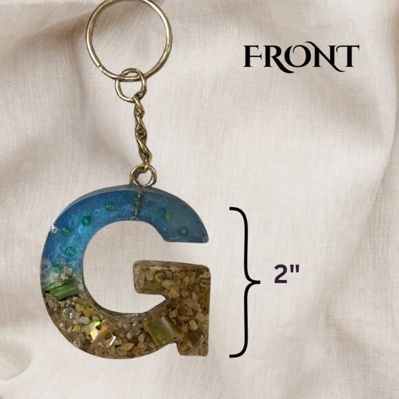 Handmade letter "G" Keychain - Picture 2 of 4